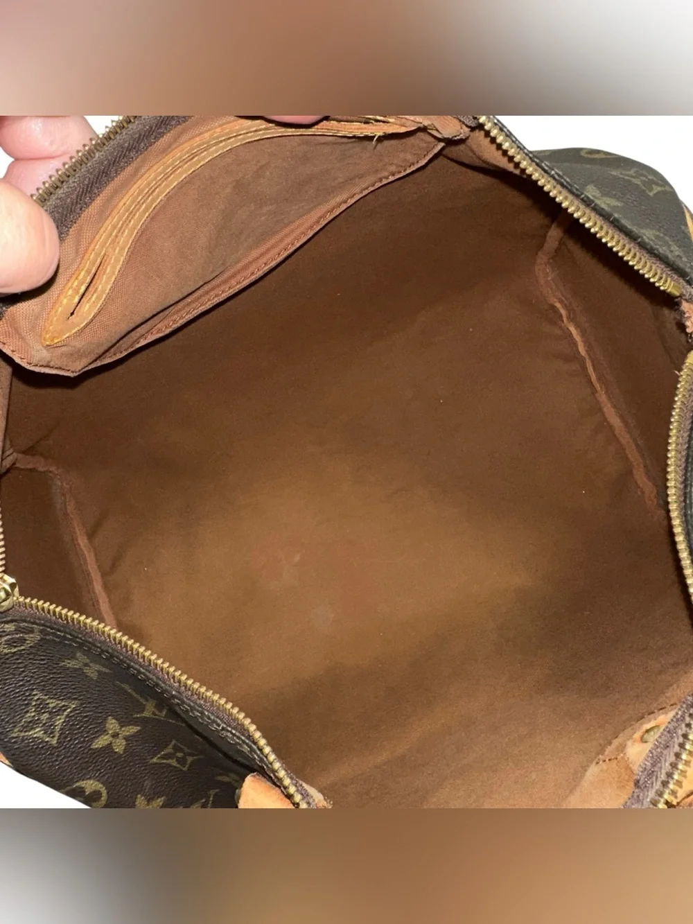 Louis Vuitton Monogram & Vachetta Leather Speedy 35